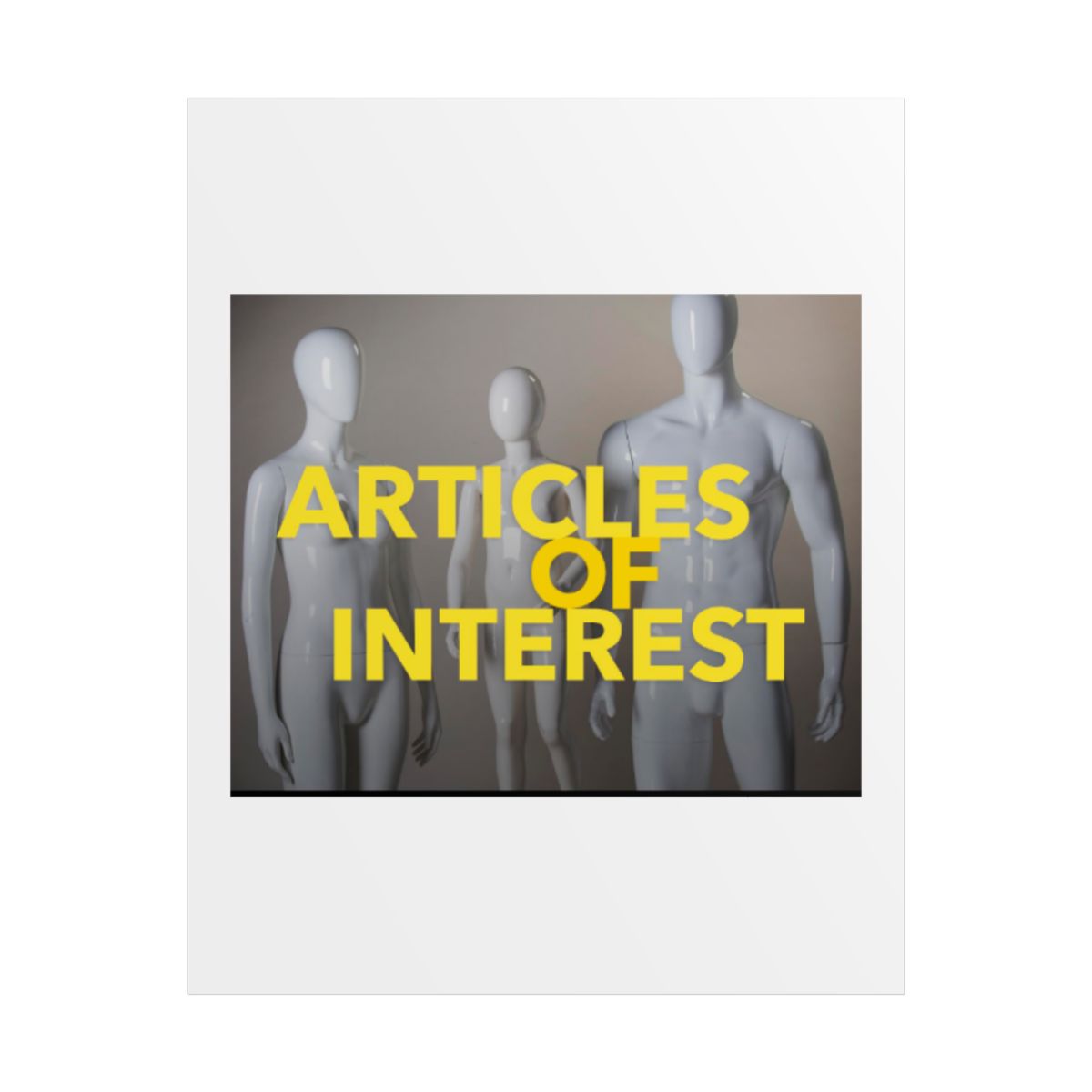 Articles of Interest Poster #2 - alternate angle 1, merchandise