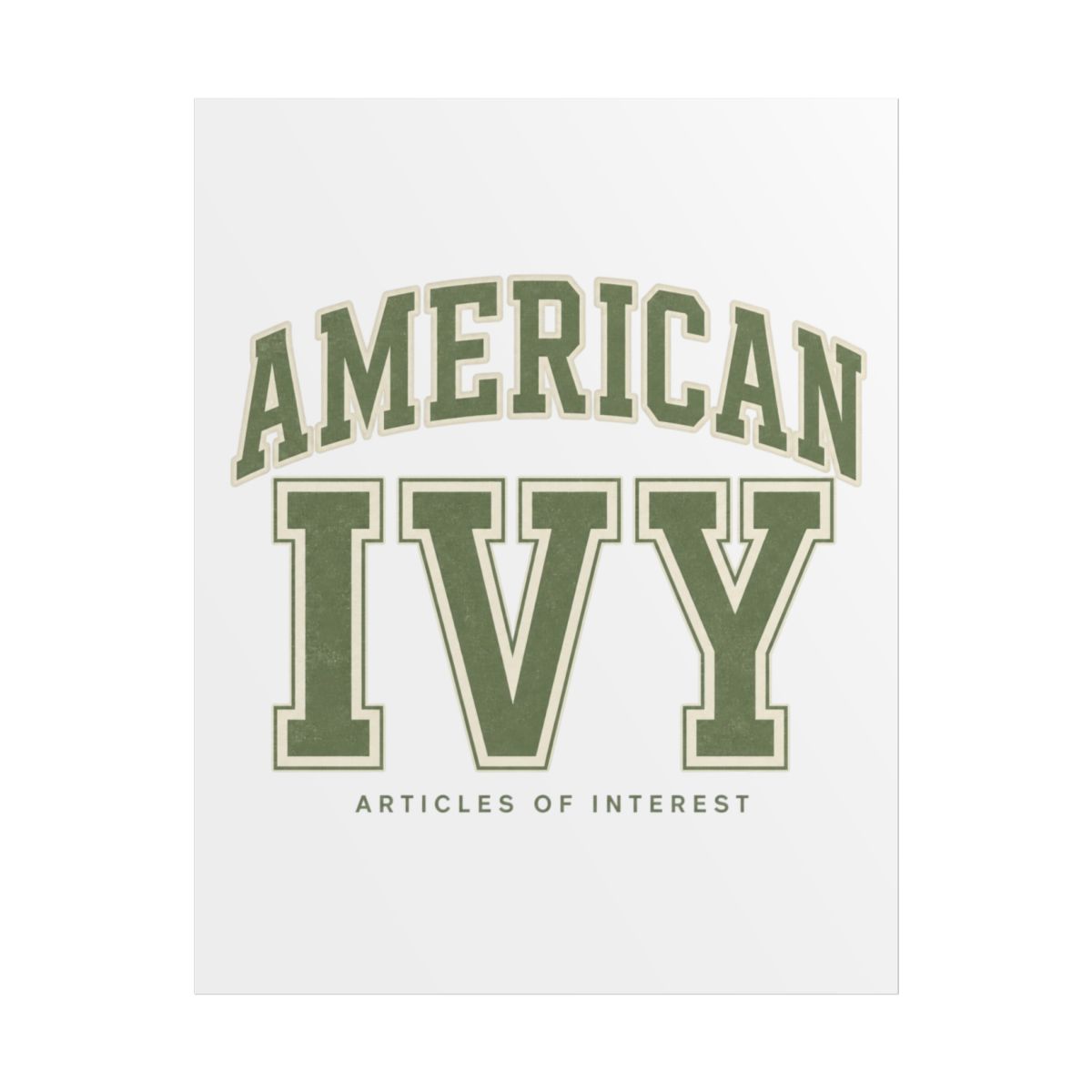 Articles of Interest "American Ivy" Poster - alternate angle 1, merchandise